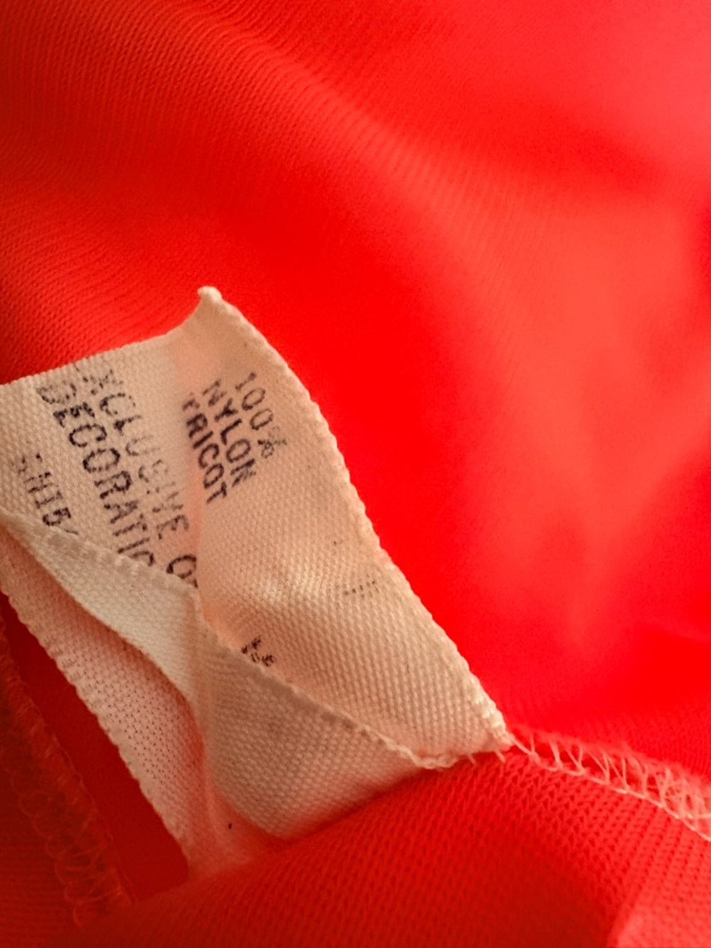 VTG 60’s Neon Orange Nylon Babydoll Nightgown Size M - Picture 4 of 10